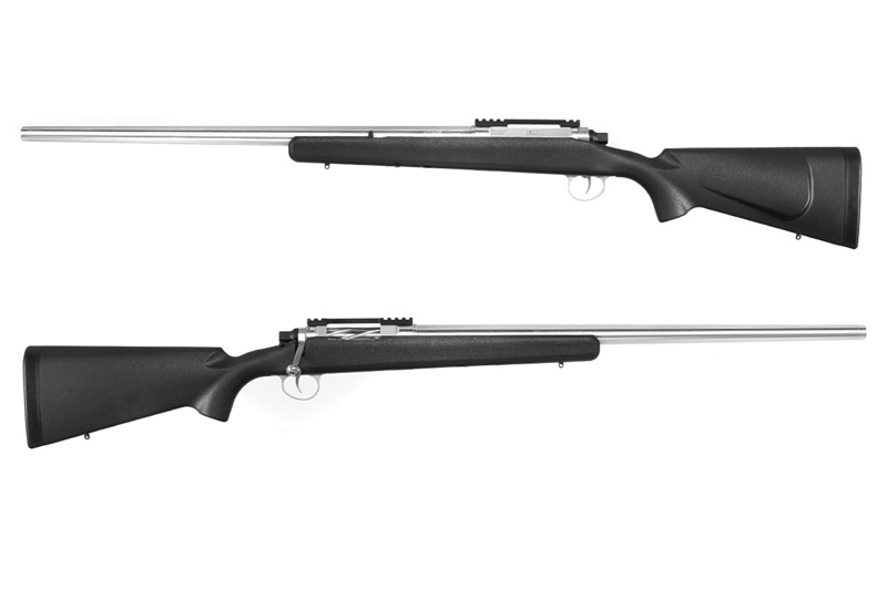 EMG BARRETT FIELDCRAFT LIGHTWEIGHT (BY APS) - BLACK/SILVER (Top Gas Air-Cocking Rifle)